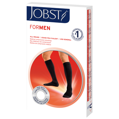 JOBST forMen Knee High 15-20 mmHg Closed Toe Men's