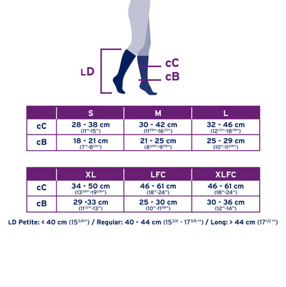 JOBST Style Knee High 30-40 mmHg Closed Toe Unisex