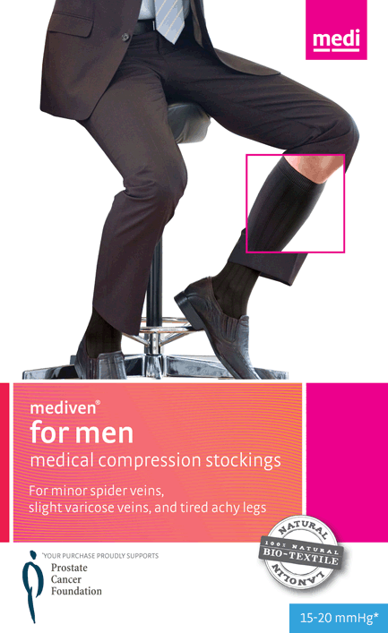 Mediven for Men Classic Ribbed Knee High 30-40mmHg - Compression Level: Extra Firm 30-40 MmHg - Male - Knee
