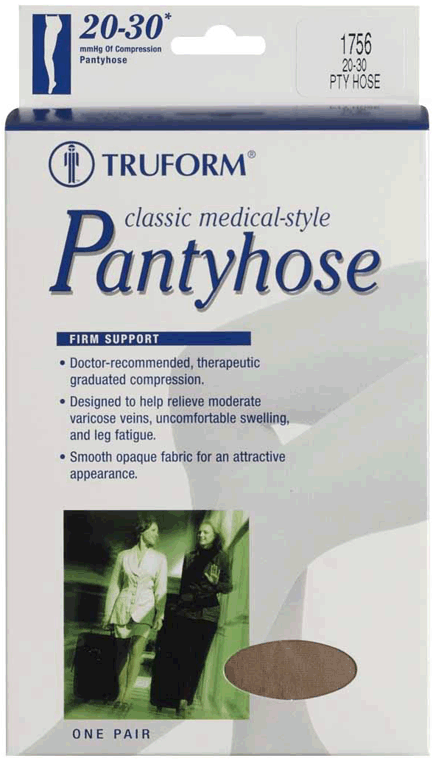 Truform Opaque Pantyhose Petite length 20-30mmHg - Compression Level: Firm 20-30 MmHg - Female - Leg