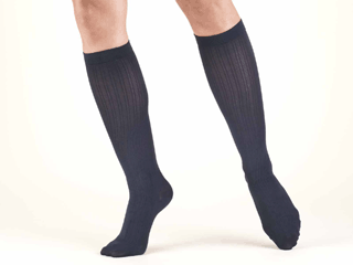 Truform Womens Trouser Ribbed Socks 10-20mmHg