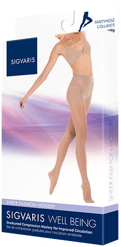 Sigvaris Sheer Fashion Pantyhose 15-20mmHg - Compression Level: Moderate 15-20 MmHg - Female - Leg