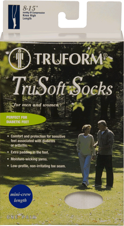 Truform TruSoft Mini Crew Length 8-15mmHg