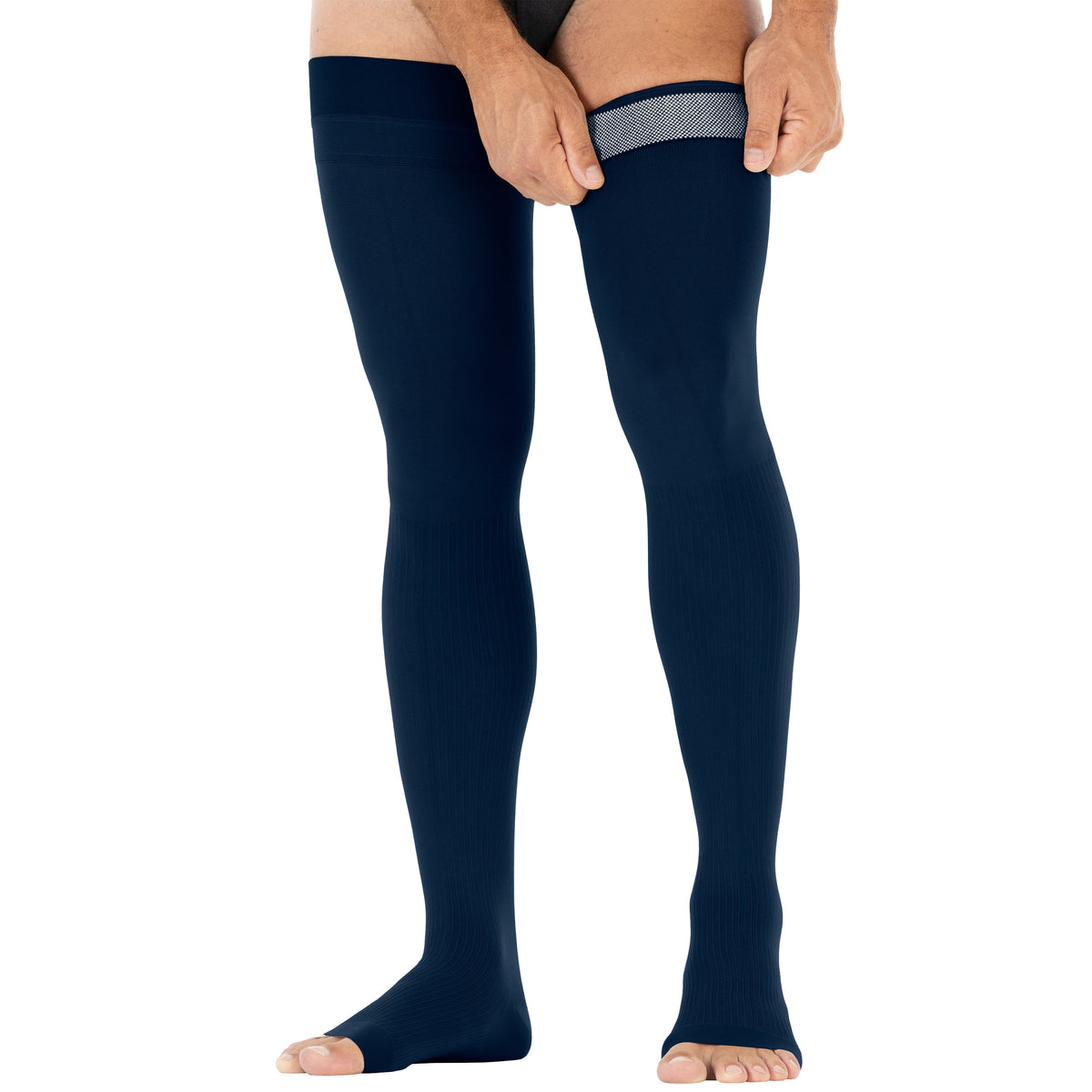 JOBST forMen Thigh High 30-40 mmHg Open Toe Men's