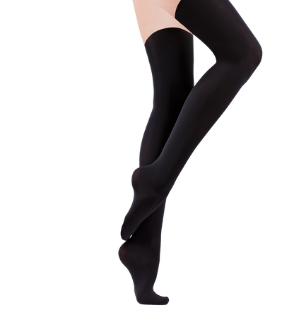 Royfa Opaque Thigh High 15-20mmHg - Compression Level: Moderate 15-20 MmHg - Unisex - Leg