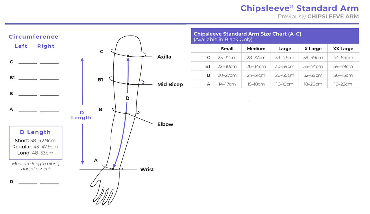 Sigvaris Chipsleeve Standard Arm