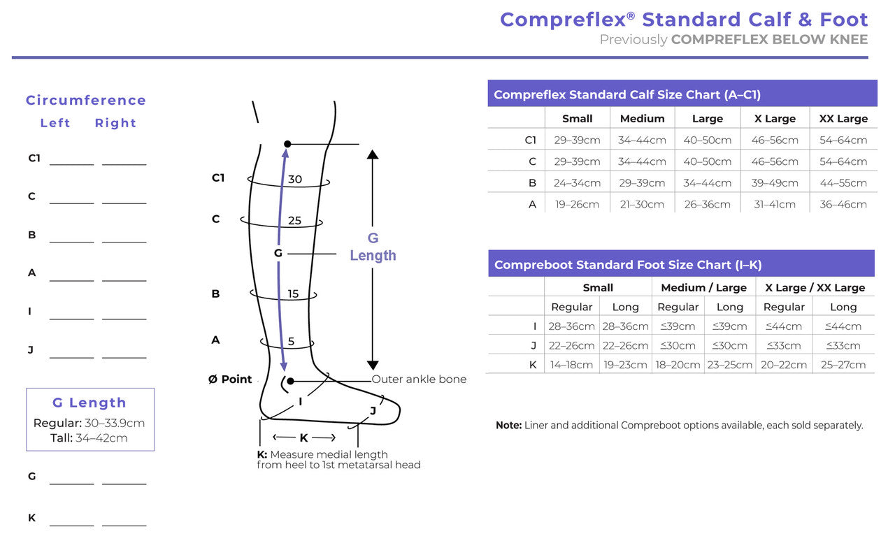 Sigvaris Compreflex Standard Calf & Foot