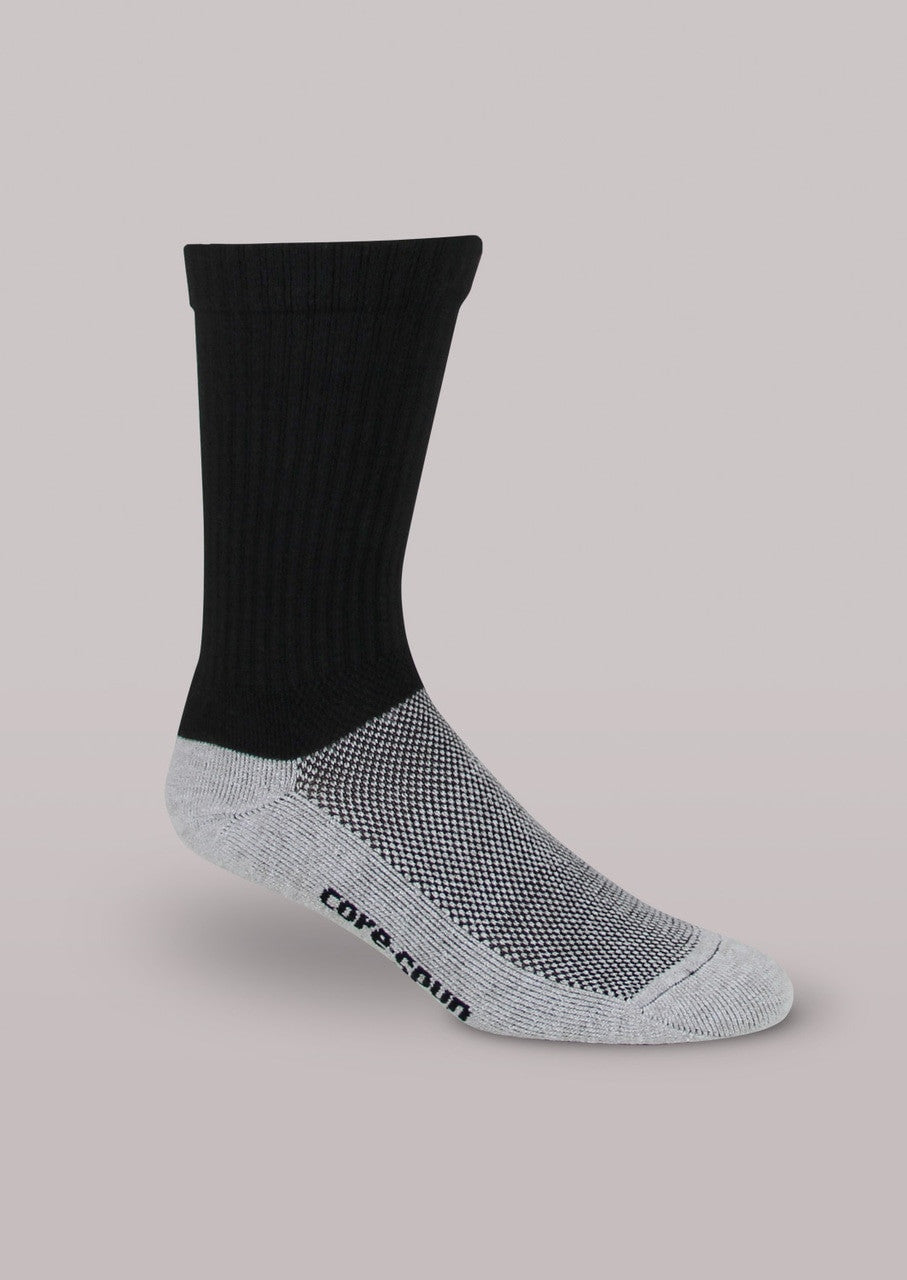 Core-Spun by Therafirm® Gradient Compression Crew Socks 10-15 mmHg