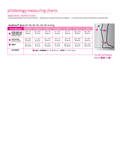 Medi Plus Knee High Extra Wide Calf 20-30mmHg Open Toe - Compression Level: Firm 20-30 MmHg - Unisex - Calf