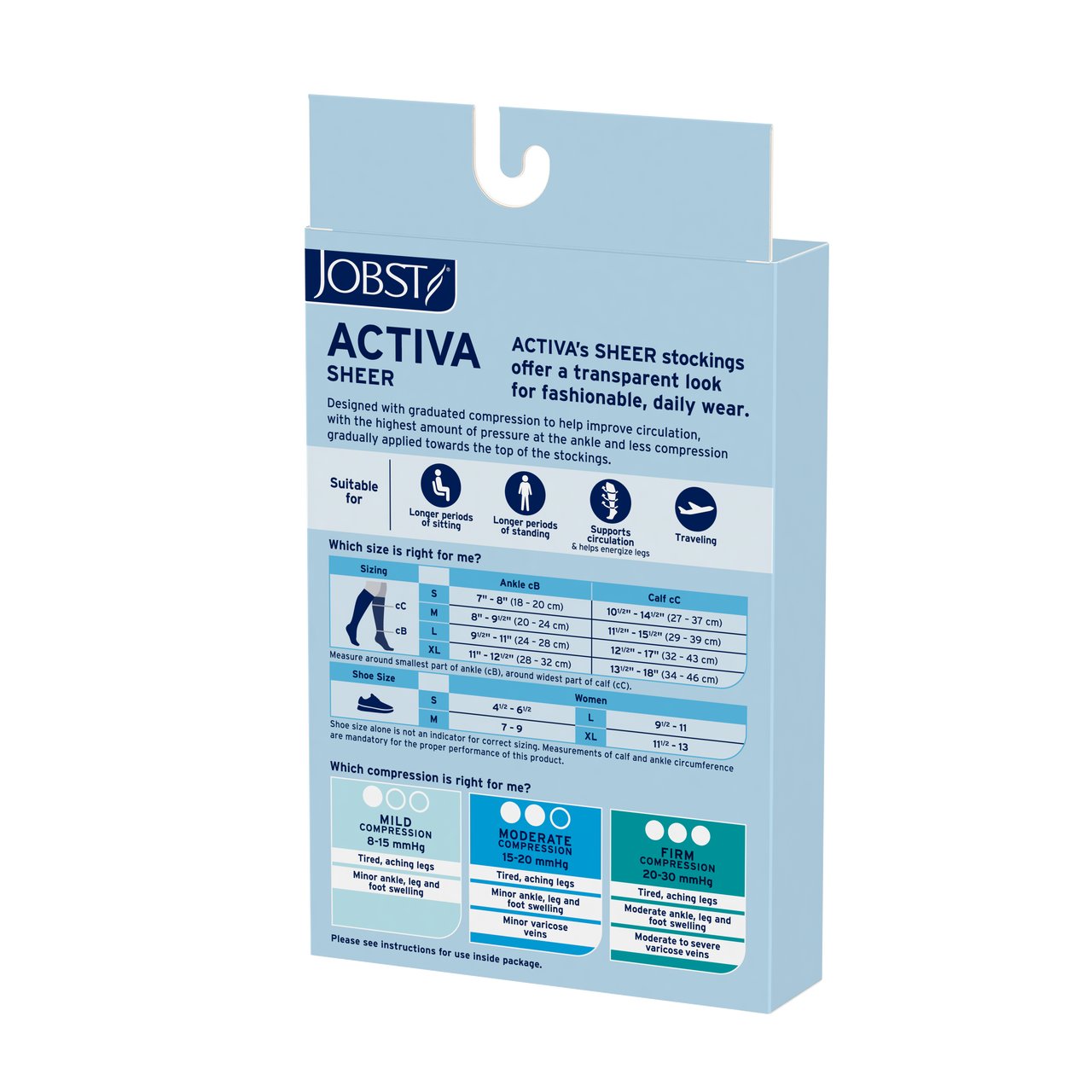 JOBST® Activa Sheer Thigh High 15-20mmHg