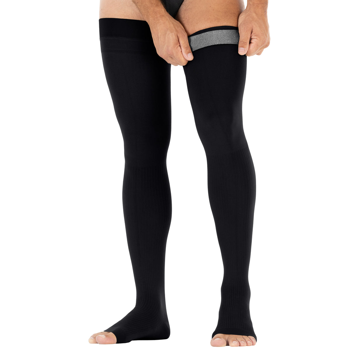 JOBST forMen Thigh High 30-40 mmHg Open Toe Men's