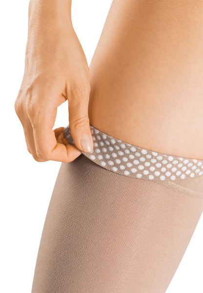 Medi Forte Thigh High w/ Silicone Band, Open Toe 40-50mmHg - Compression Level: Severe 40-50 MmHg - Unisex - Foot