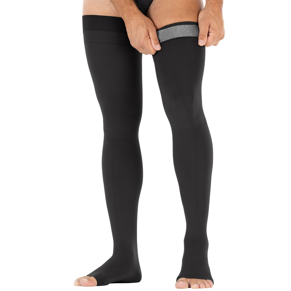 JOBST forMen Thigh High 30-40 mmHg Open Toe Men's