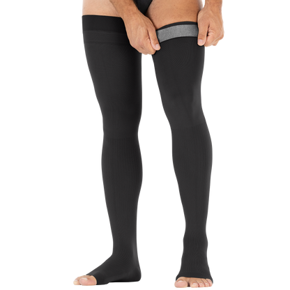JOBST forMen Thigh High 30-40 mmHg Open Toe Men's