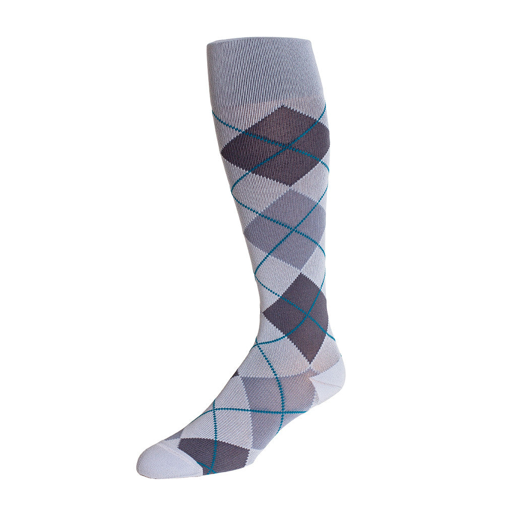 Rejuva Argyle Compression Knee High 15-20mmHg - Compression Level: Moderate 15-20 MmHg - Unisex - Knee