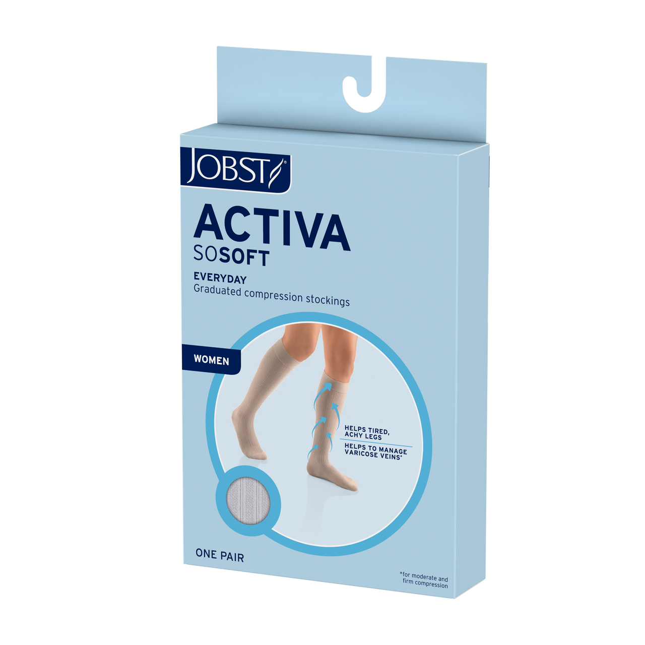 JOBST® Activa soSoft Knee Highs 8-15mmHg