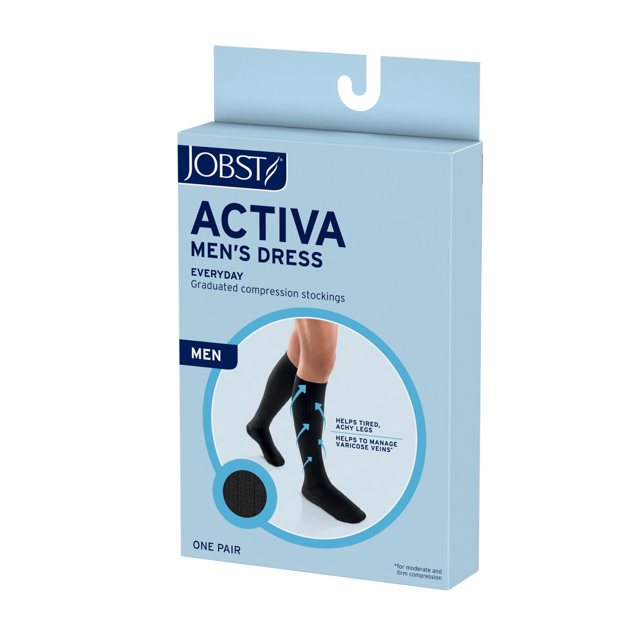 JOBST® Activa Men's Dress Knee High 20-30mmHg