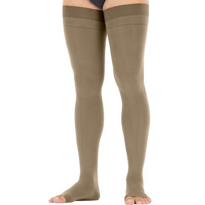 JOBST forMen Thigh High 30-40 mmHg Open Toe Men's