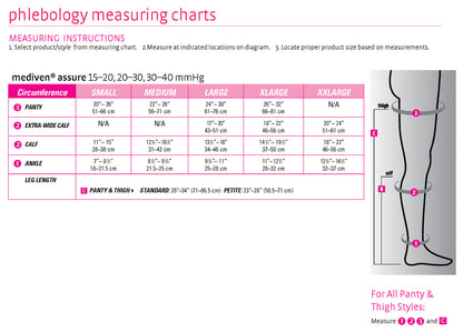 Medi Assure Thigh High W/ Silicone Band 30-40mmHg - Compression Level: Extra Firm 30-40 MmHg - Unisex - Leg
