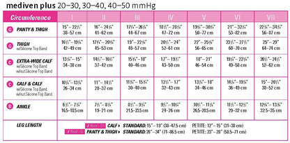 Medi Plus Thigh High W/ Waist Attachment 20-30mmHg Open Toe Right Leg - Compression Level: Firm 20-30 MmHg - Male - Foot
