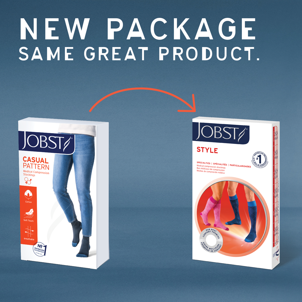 JOBST Style Knee High 30-40 mmHg Closed Toe Unisex