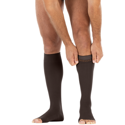 JOBST forMen Knee High 20-30 mmHg Open Toe Men's