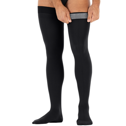 JOBST forMen Thigh High 20-30 mmHg Closed Toe Men's