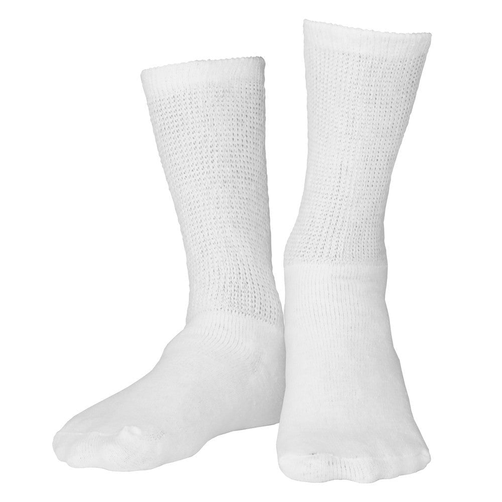 Truform Loose Fit Crew Length 3 Pack Diabetic Socks 8-15mmHg