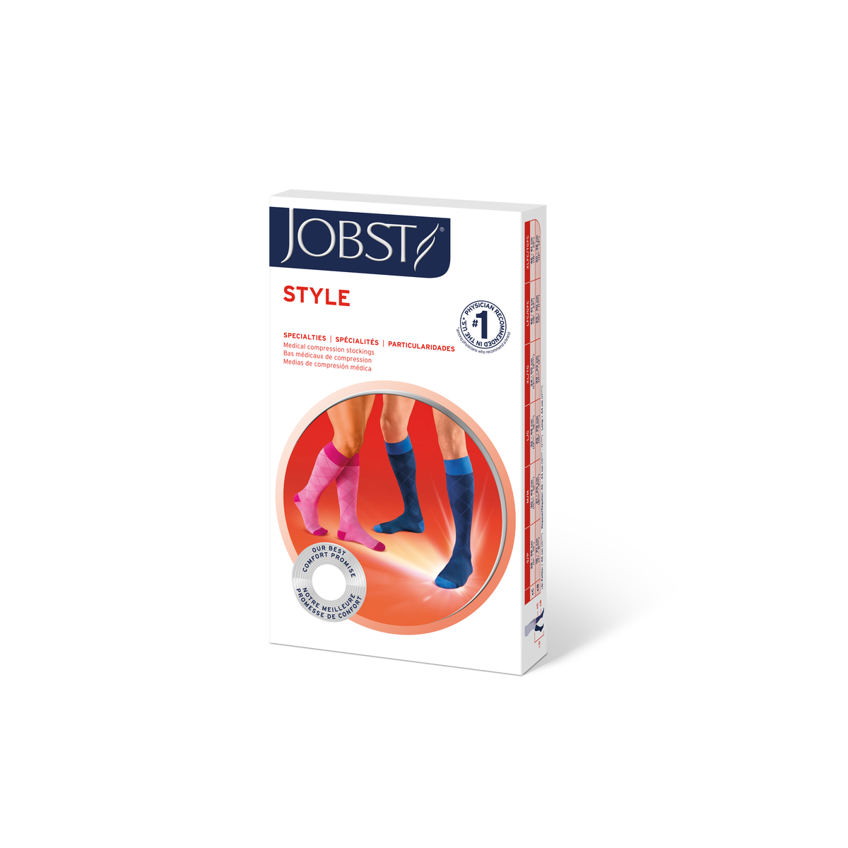 JOBST Style Knee High 30-40 mmHg Closed Toe Unisex