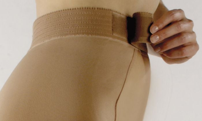Sigvaris Select Comfort Thigh W/ Waist Attachment, Open Toe 30-40mmHg - Compression Level: Extra Firm 30-40 MmHg - Male - Foot