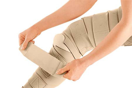 LOWER LEG WRAP WITH SHELF STRAP