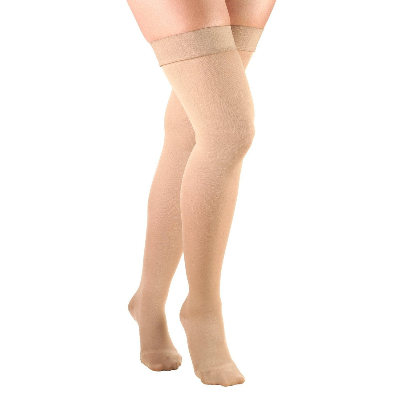 Truform Women's Opaque Thigh High 20-30mmHg - Compression Level: Firm 20-30 MmHg - Unisex - Leg