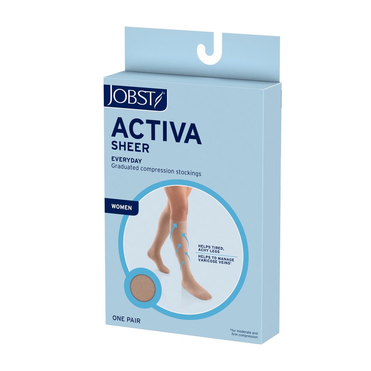 JOBST® Activa Sheer Knee High 15-20mmHg