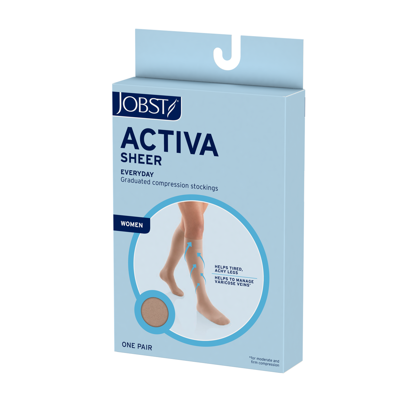 JOBST® Activa Sheer Thigh High 15-20mmHg