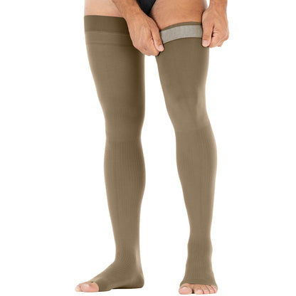 JOBST forMen Thigh High 30-40 mmHg Open Toe Men's